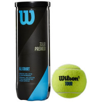 Мячи для большого тенниса Wilson Tour Premier All Court WRT109400, 3 мяча, желтый