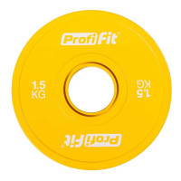 Диск обрезиненный цветной d51мм, 1,5кг Profi-Fit