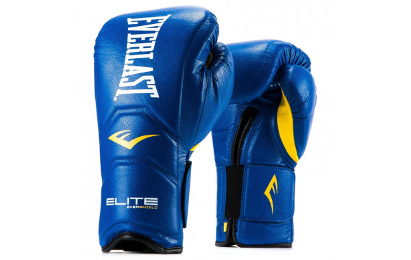 Перчатки тренировочные Everlast Elite Pro 16 oz синий P00000680 16 BL 600_380