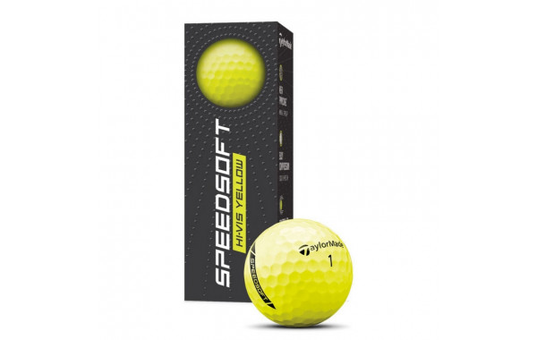 Мяч для гольфа TaylorMade SpeedSoft Yellow V9910201 желтый (3шт) 600_380