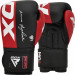 Перчатки тренировочные RDX BGR-F4R-14oz красный\черный 75_75