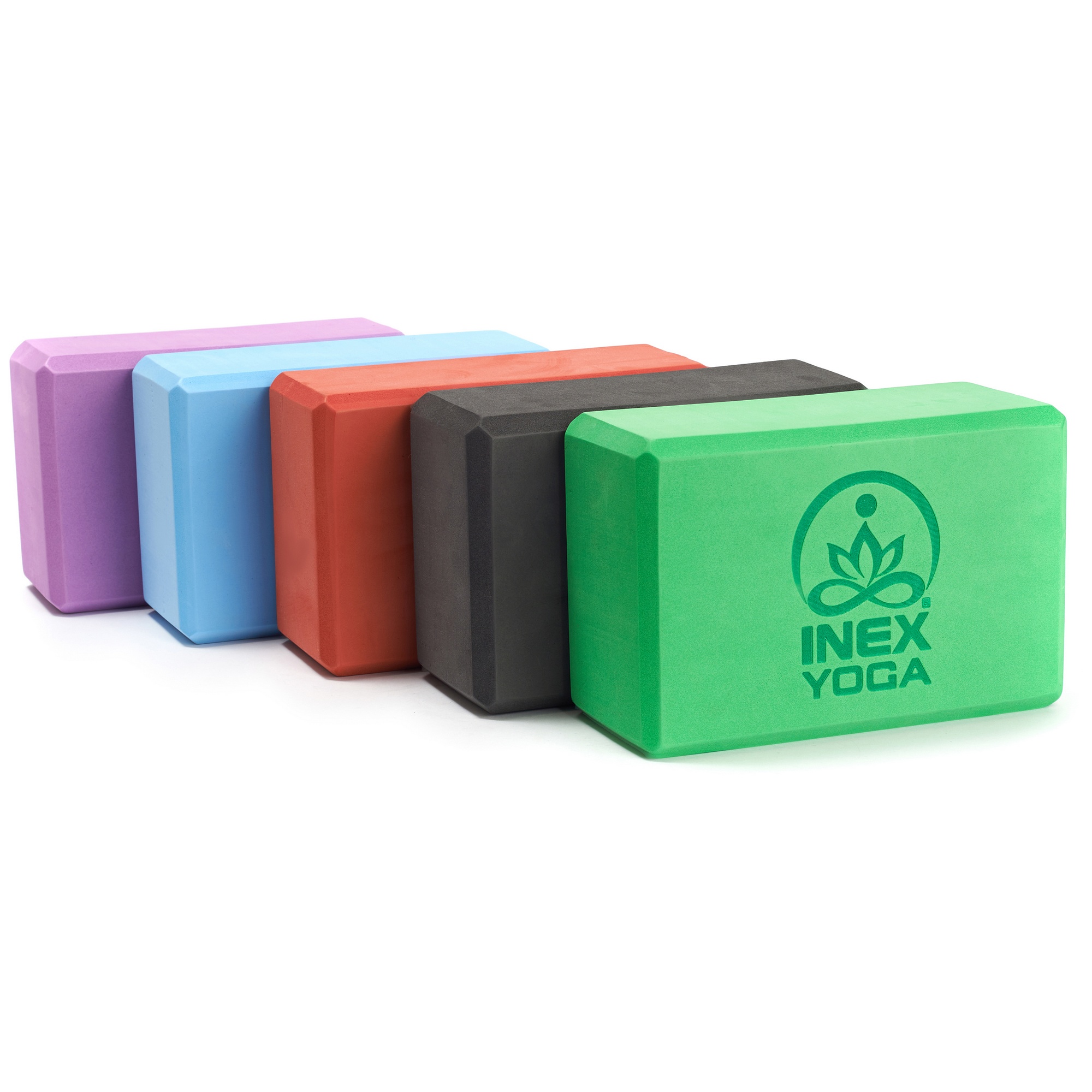 Блок для йоги 23x15x10см Inex Yoga Block EVA 4" YGBK-GG зеленый 2000_2000