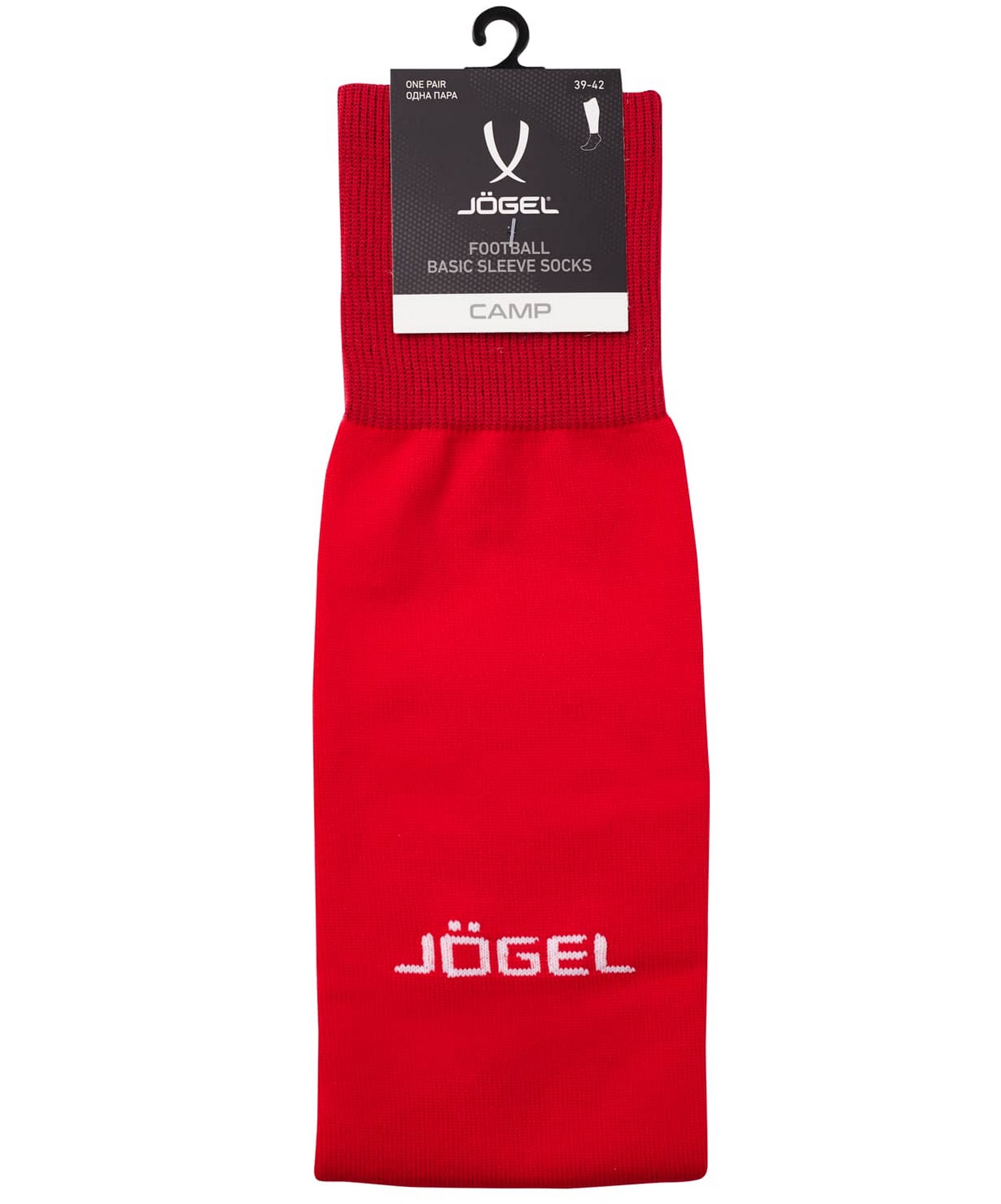 Гетры футбольные Jogel Camp Basic Sleeve Socks, красный\белый 1663_2000