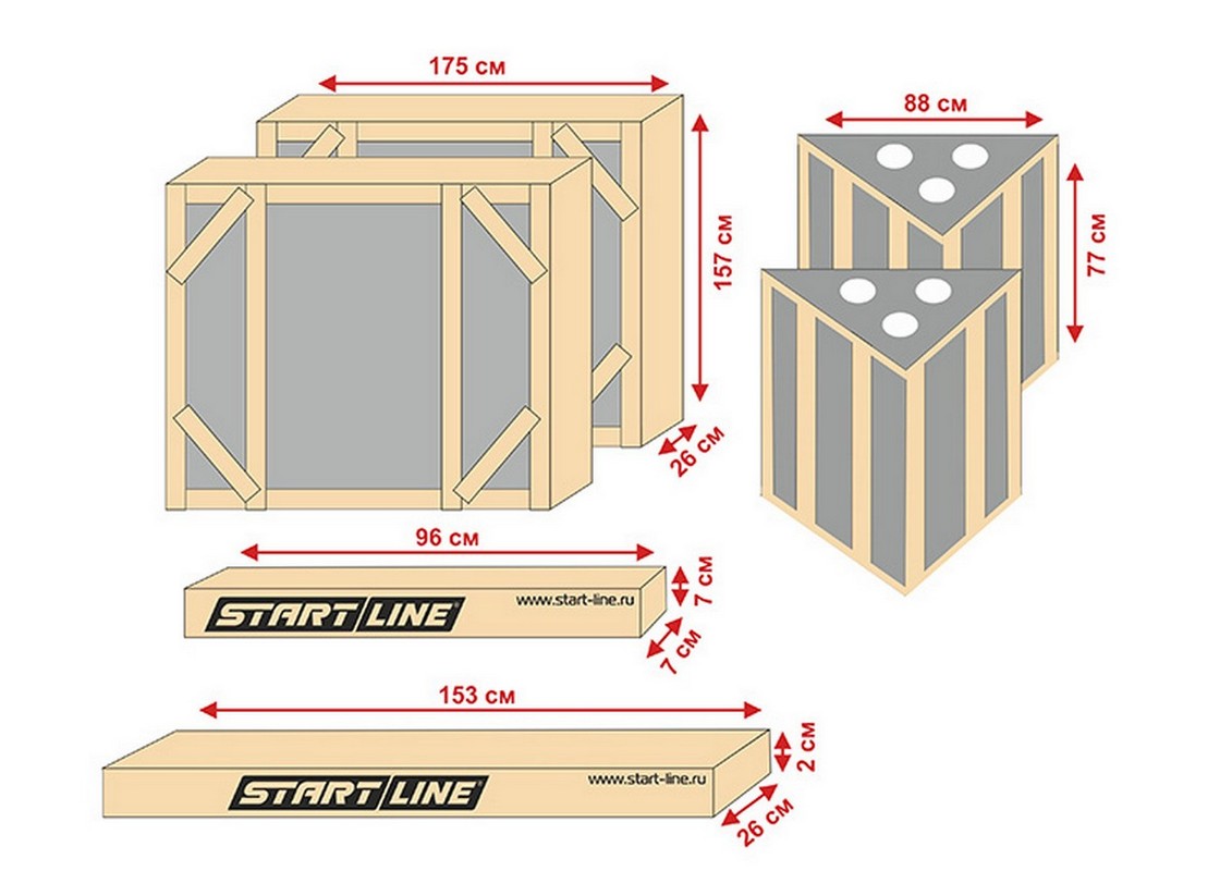 Теннисный стол Start Line City Power Outdoor 60 мм (бетон), с сеткой 1131_800