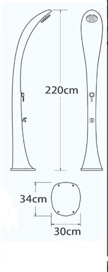 Солнечный душ для бассейна Poolmagic SS0930PK Pink 216_541